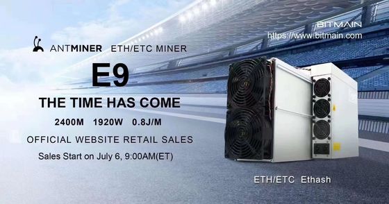 Bitmain Antminer ETH/ETC Miner E9 2400M 1920W 2.4GH